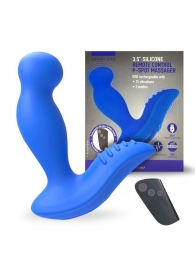 Синий вибромассажер простаты 3,5’’ Remote Control P-spot Massager - 12,5 см. - Erokay - в Новочебоксарске купить с доставкой
