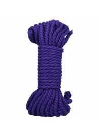 Фиолетовая верёвка для связывания и фиксации Bind Tie - 9,14 м. - Doc Johnson - купить с доставкой в Новочебоксарске