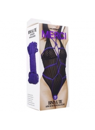 Фиолетовая верёвка для связывания и фиксации Bind Tie - 15,24 м. - Doc Johnson - купить с доставкой в Новочебоксарске