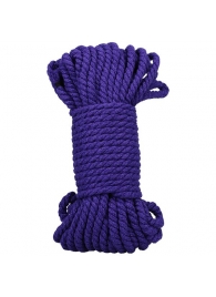 Фиолетовая верёвка для связывания и фиксации Bind Tie - 15,24 м. - Doc Johnson - купить с доставкой в Новочебоксарске