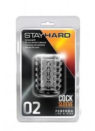 Прозрачная насадка на пенис с шишечками STAY HARD COCK SLEEVE 02 CLEAR - Blush Novelties - в Новочебоксарске купить с доставкой