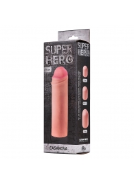 Фаллоудлинитель SUPER HERO Casanova - 18 см. - Lola Games - в Новочебоксарске купить с доставкой