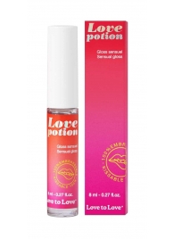Возбуждающий блеск для губ Love Potion - 8 мл. - Love to Love - купить с доставкой в Новочебоксарске