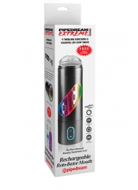Перезаряжаемый мастурбатор-ротик Extreme Toyz Rechargeable Roto-Bator Mouth - Pipedream - в Новочебоксарске купить с доставкой