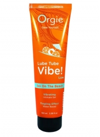 Гель с эффектом вибрации Lube Tube Vibe Low Sex On The Beach - 100 мл. - ORGIE - купить с доставкой в Новочебоксарске