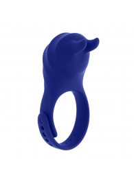Синее эрекционное виброкольцо с клиторальной подушечкой и пультом ДУ Adjustable Fun Ring - Zero Tolerance - в Новочебоксарске купить с доставкой