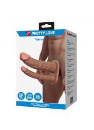 Реалистичная полая насадка на член для двойного проникновения Yairon - 17,5 см. - Baile - купить с доставкой в Новочебоксарске