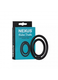 Черное двойное эрекционное кольцо Nexus Enduro Double - Nexus Range - в Новочебоксарске купить с доставкой