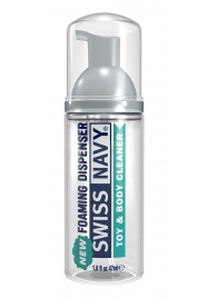 Очищающая пенка для игрушек и тела Toy   Body Cleaner Foamer - 47 мл. - Swiss navy - купить с доставкой в Новочебоксарске