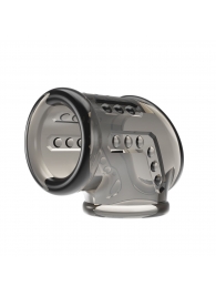 Дымчатая насадка на пенис и мошонку - Baile - в Новочебоксарске купить с доставкой