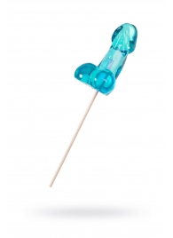 Голубой леденец в форме члена со вкусом блю кюрасао - 80 гр. - Sosuчki - купить с доставкой в Новочебоксарске