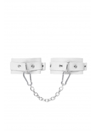 Белые мини-оковы со скруглёнными углами - Pecado - купить с доставкой в Новочебоксарске