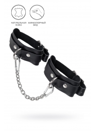 Черные мини-оковы со скруглёнными углами - Pecado - купить с доставкой в Новочебоксарске