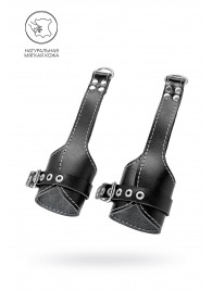 Черные подвесы с белой строчкой - Pecado - купить с доставкой в Новочебоксарске