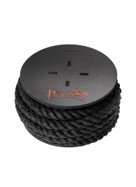 Черная веревка для шибари на катушке - 5 м. - Pecado - купить с доставкой в Новочебоксарске