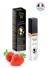 Стимулирующий блеск для губ со вкусом клубники - 7 мл. - Plaisir Secret - купить с доставкой в Новочебоксарске