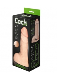 Телесный фаллоудлинитель с мошонкой Cock Next - 19 см. - LOVETOY (А-Полимер) - в Новочебоксарске купить с доставкой