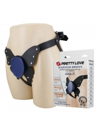 Синие трусики харнесс с платформой Caludio II - Baile - купить с доставкой в Новочебоксарске