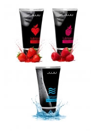 Набор из 3 лубрикантов JUJU (увлажняющий, клубника, малина) - JuJu - купить с доставкой в Новочебоксарске