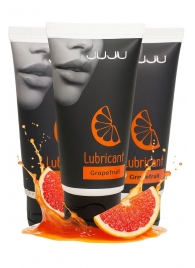 Набор из 3 съедобных лубрикантов JUJU со вкусом грейпфрута - JuJu - купить с доставкой в Новочебоксарске