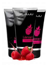 Набор из 3 съедобных лубрикантов JUJU со вкусом малины - JuJu - купить с доставкой в Новочебоксарске
