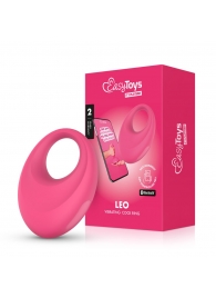 Розовое интерактивное эрекционное виброкольцо Leo - Easy toys - в Новочебоксарске купить с доставкой