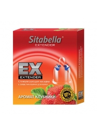 Стимулирующая насадка Sitabella Extender  Клубника - Sitabella - купить с доставкой в Новочебоксарске