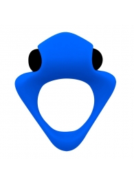 Синее эрекционное кольцо Wooomy Tribeс с вибрацией - Adrien Lastic - в Новочебоксарске купить с доставкой