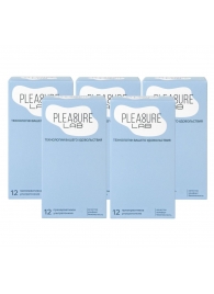 Набор из 5 упаковок ультратонких презервативов Pleasure Lab (по 12 шт.) - Pleasure Lab - купить с доставкой в Новочебоксарске