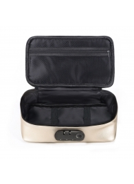Золотистая сумочка для хранения игрушек Discreet Box - Dorcel - купить с доставкой в Новочебоксарске