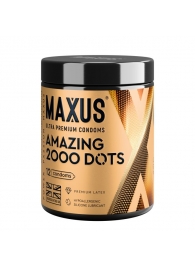 Точечные презервативы MAXUS 2000 Amazing Dots с железным кейсом - 12 шт. - Maxus - купить с доставкой в Новочебоксарске