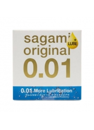 Увлажнённый презерватив Sagami Original 0.01 Extra Lub - 1 шт. - Sagami - купить с доставкой в Новочебоксарске