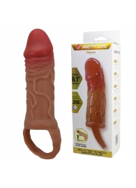Реалистичная насадка на член Peirre - 15,5 см. - Baile - в Новочебоксарске купить с доставкой