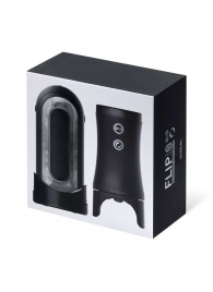 Набор Tenga Flip Zero Electronic Vibrotation: мастурбатор с вибрацией и устройство вращения - Tenga - в Новочебоксарске купить с доставкой