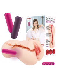 Мастурбатор-вагина с вибрацией Jenny Onahole edition 005 - KOKOS - в Новочебоксарске купить с доставкой