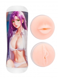 Двусторонний мастурбатор аниме - ротик и вагина - Tokyo Style - в Новочебоксарске купить с доставкой