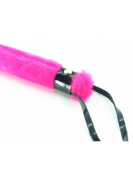 Нежная плеть с розовым мехом BDSM Light - 43 см. - БДСМ Арсенал - купить с доставкой в Новочебоксарске