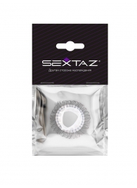 Эластичное эрекционное кольцо с длинными черными «ресничками» - Sextaz - в Новочебоксарске купить с доставкой