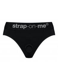 Черные трусики для насадок Heroine Lingerie Harness - size XL - Strap-on-me - купить с доставкой в Новочебоксарске