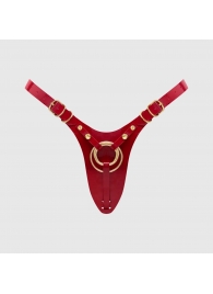 Красный пояс для фиксации насадок Strap-On-Me Leatherette Harness Fabulous - Strap-on-me - купить с доставкой в Новочебоксарске