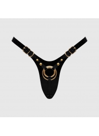 Черный пояс для фиксации насадок Strap-On-Me Leatherette Harness Fabulous - Strap-on-me - купить с доставкой в Новочебоксарске