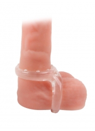 Прозрачное двойное эрекционное кольцо - Sex Expert - в Новочебоксарске купить с доставкой