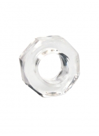 Прозрачное эрекционное кольцо в форме гайки - Sex Expert - в Новочебоксарске купить с доставкой