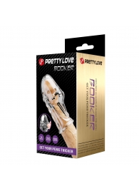 Прозрачная насадка на пенис Booker - 8 см. - Baile - в Новочебоксарске купить с доставкой