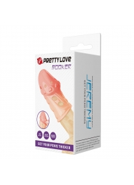 Телесная насадка на пенис Booker - 8 см. - Baile - в Новочебоксарске купить с доставкой