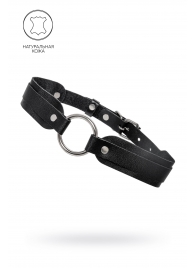 Черный кожаный чокер-ошейник со скруглёнными углами - Pecado - купить с доставкой в Новочебоксарске