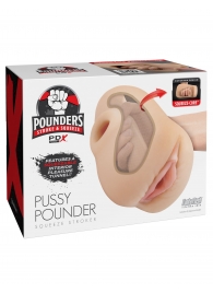 Телесный мастурбатор-вагина Pussy Pounder Squeeze Stroker - Pipedream - в Новочебоксарске купить с доставкой