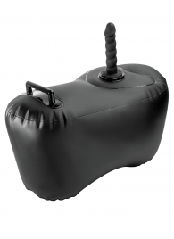 Черное надувное кресло с платформой для фиксации дилдо Body Dock Inflatable Love Seat - Pipedream - купить с доставкой в Новочебоксарске