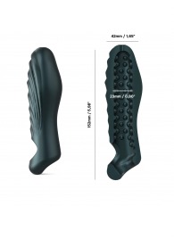 Серая силиконовая насадка на пенис с подхватом Manwan Ryzer - Manwan - в Новочебоксарске купить с доставкой