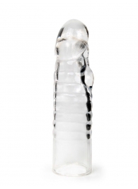 Прозрачная закрытая насадка на член - 15 см. - Sex Expert - в Новочебоксарске купить с доставкой